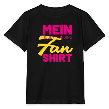Hobby Horse Fan shirt - Stanley/Stella MINI CREATOR Kids’ T-Shirt - black - Front - Mikhail (115cm)