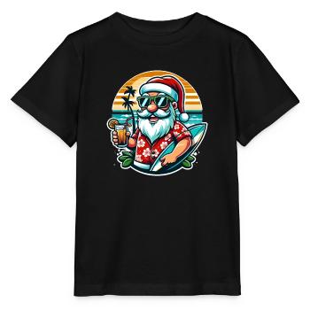 Père Noël d’été - T-shirt bio MINI CREATOR Stanley/Stella Enfant - noir - Devant - Mikhail (115cm)