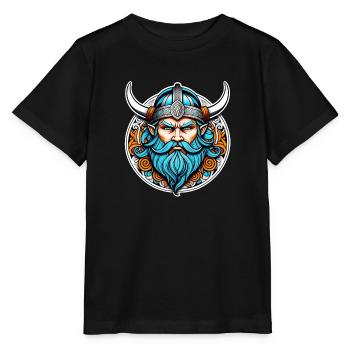 Wikinger Odin Thor Walhalla - Stanley/Stella Kinder T-Shirt MINI CREATOR  - Schwarz - Vorne - Mikhail (115cm)