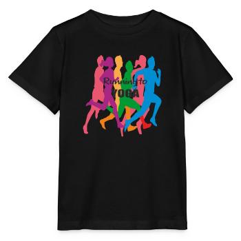 Laufen zum Yoga - Stanley/Stella Kinder T-Shirt MINI CREATOR  - Schwarz - Vorne - Mikhail (115cm)