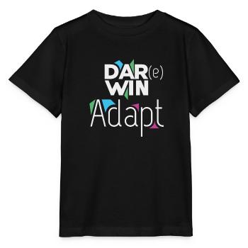darwin adapt - T-shirt bio MINI CREATOR Stanley/Stella Enfant - noir - Devant - Mikhail (115cm)
