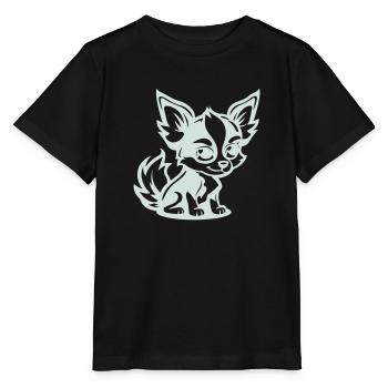Dog Comic - Stanley/Stella MINI CREATOR Kids’ T-Shirt - black - Front - Mikhail (115cm)