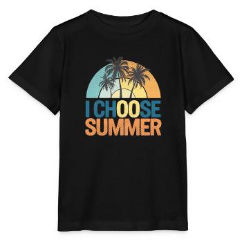 choose summer - vacances d'été - T-shirt bio MINI CREATOR Stanley/Stella Enfant - noir - Devant - Mikhail (115cm)