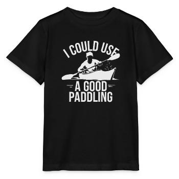 Pagayer avec passion - T-shirt bio MINI CREATOR Stanley/Stella Enfant - noir - Devant - Mikhail (115cm)