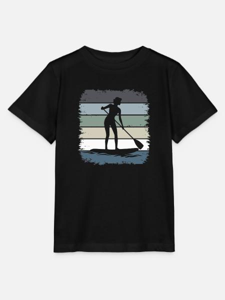 Stand Up Paddling - Stanley/Stella Kinder T-Shirt MINI CREATOR  - Schwarz