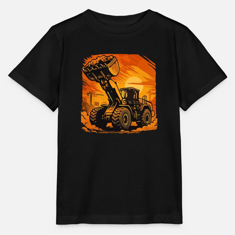 Radlader - Stanley/Stella Kinder T-Shirt MINI CREATOR  - Schwarz