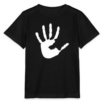 hand - Stanley/Stella Kinder T-Shirt MINI CREATOR  - Schwarz - Vorne - Mikhail (115cm)