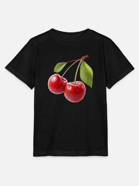 Kirschen - Stanley/Stella Kinder T-Shirt MINI CREATOR - Schwarz