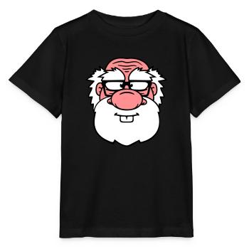 opa alt grossvater papa hornbrille bart nerd geek - Stanley/Stella Kinder T-Shirt MINI CREATOR  - Schwarz - Vorne - Mikhail (115cm)