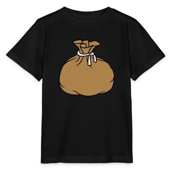 sac sac en tissu cadeau emballé rempli complet - T-shirt bio MINI CREATOR Stanley/Stella Enfant - noir - Devant - Mikhail (115cm)