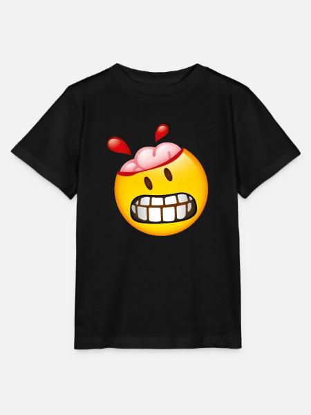 Smiley Brain - Stanley/Stella Kinder T-Shirt MINI CREATOR  - Schwarz