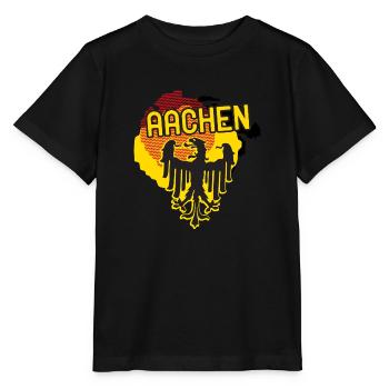 Armoiries d’Aix-la-Chapelle - T-shirt bio MINI CREATOR Stanley/Stella Enfant - noir - Devant - Mikhail (115cm)