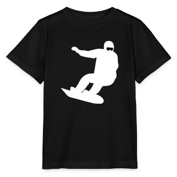 Snowboard Snowboarder - Stanley/Stella Kinder T-Shirt MINI CREATOR  - Schwarz - Vorne - Mikhail (115cm)