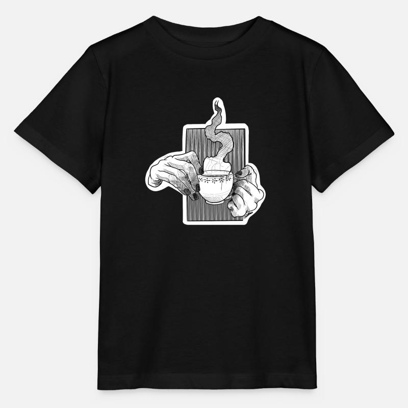 Heure du café - T-shirt bio MINI CREATOR Stanley/Stella Enfant - noir