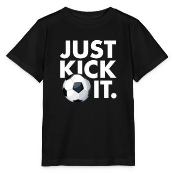 Just Kick It - Stanley/Stella MINI CREATOR Kids’ T-Shirt - black - Front - Mikhail (115cm)
