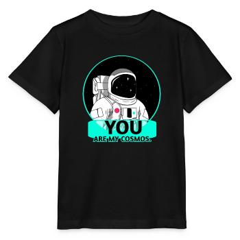Kosmos - Astronaut - Stanley/Stella Kinder T-Shirt MINI CREATOR  - Schwarz - Vorne - Mikhail (115cm)