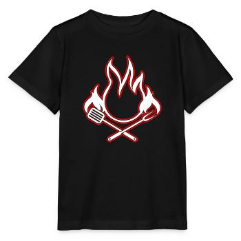 Barbecue - T-shirt bio MINI CREATOR Stanley/Stella Enfant - noir - Devant - Mikhail (115cm)