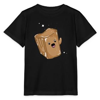 caramel au beurre salé - T-shirt bio MINI CREATOR Stanley/Stella Enfant - noir - Devant - Mikhail (115cm)