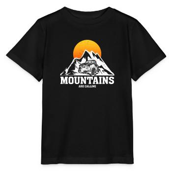 Mountains Are Calling - Stanley/Stella MINI CREATOR Kids’ T-Shirt - black - Front - Mikhail (115cm)