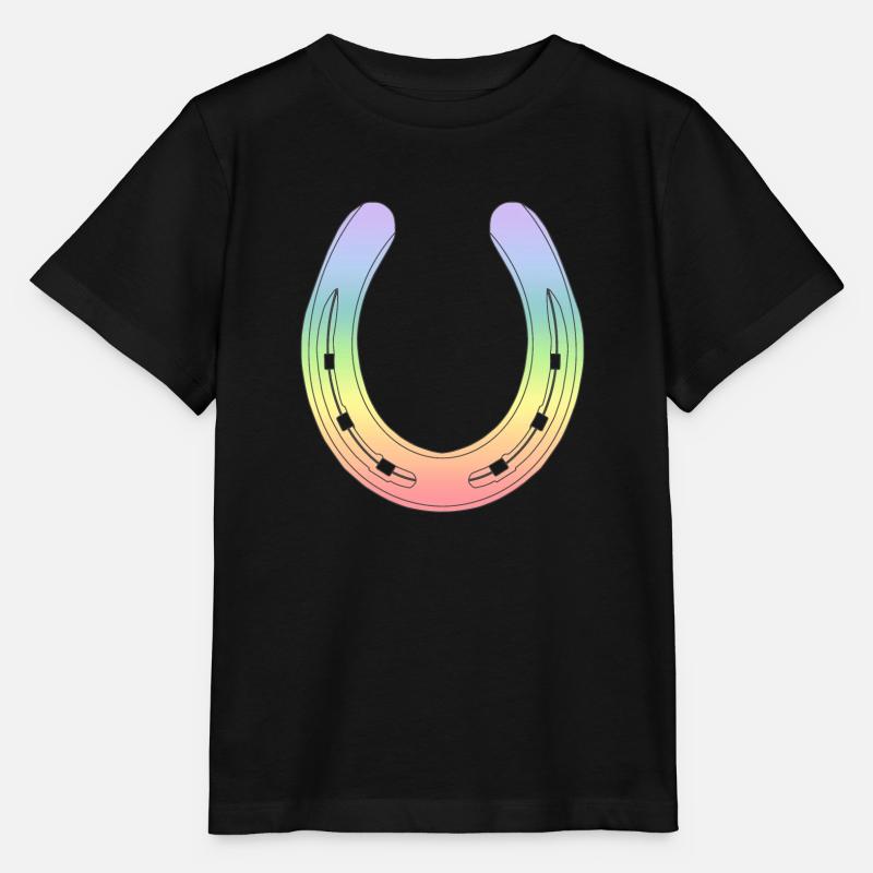 Fer à cheval - T-shirt bio MINI CREATOR Stanley/Stella Enfant - noir