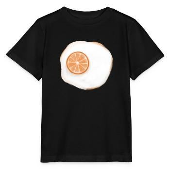 Orange Egg - Stanley/Stella MINI CREATOR Kids’ T-Shirt - black - Front - Mikhail (115cm)