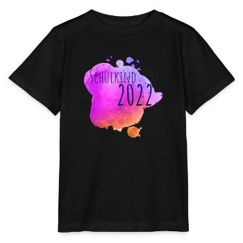 Schulkind 2022 - Stanley/Stella Kinder T-Shirt MINI CREATOR  - Schwarz - Vorne - Mikhail (115cm)