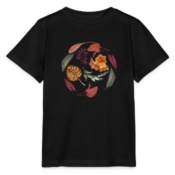 Fall Leaves - Stanley/Stella MINI CREATOR Kids’ T-Shirt - black - Front - Mikhail (115cm)