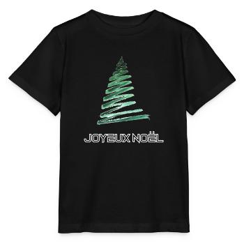 Merry Christmas , Frohe Weihnachte , Joyeux Noel - Stanley/Stella MINI CREATOR Kids’ T-Shirt - black - Front - Mikhail (115cm)