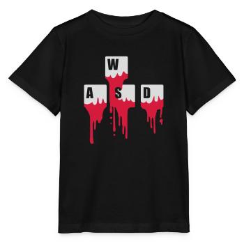 Computer Tastatur Tasten WASD - Stanley/Stella Kinder T-Shirt MINI CREATOR  - Schwarz - Vorne - Mikhail (115cm)