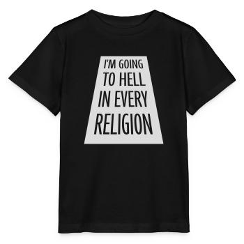 in going to hell - Stanley/Stella MINI CREATOR Kids’ T-Shirt - black - Front - Mikhail (115cm)