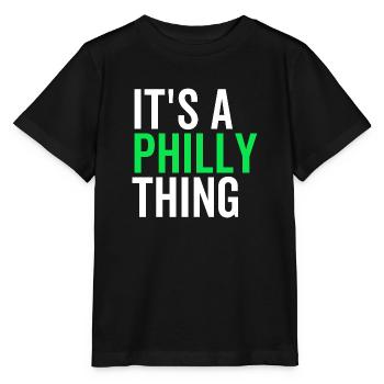 C’est un truc de Philadelphie - T-shirt bio MINI CREATOR Stanley/Stella Enfant - noir - Devant - Mikhail (115cm)