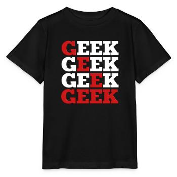 Geek - Stanley/Stella Kinder T-Shirt MINI CREATOR  - Schwarz - Vorne - Mikhail (115cm)