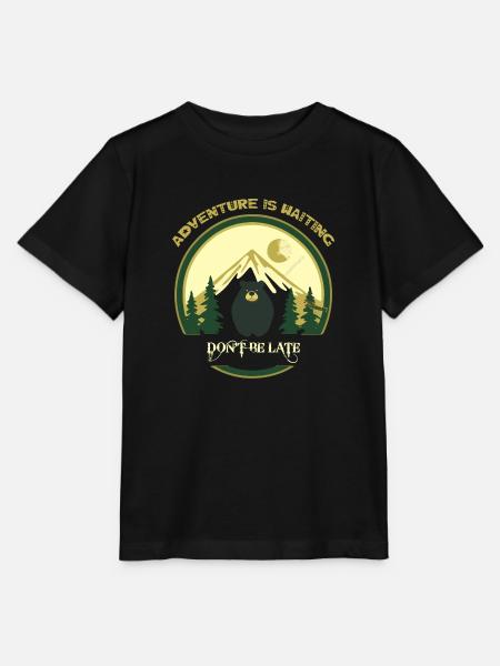 Abenteuer wartet auf Sie - Stanley/Stella Kinder T-Shirt MINI CREATOR - Schwarz