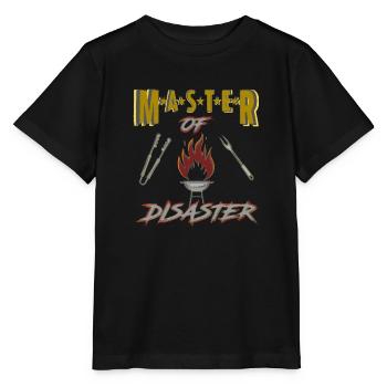 Master of Disaster Grillmeister - Stanley/Stella Kinder T-Shirt MINI CREATOR  - Schwarz - Vorne - Mikhail (115cm)
