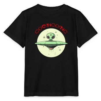 Kosmokomisch - Stanley/Stella Kinder T-Shirt MINI CREATOR  - Schwarz - Vorne - Mikhail (115cm)
