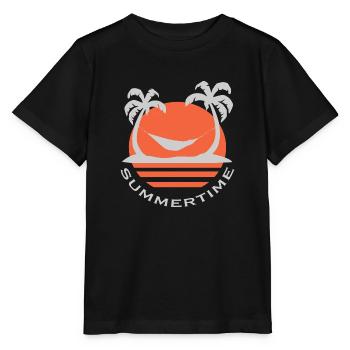 Sommer - Stanley/Stella Kinder T-Shirt MINI CREATOR  - Schwarz - Vorne - Mikhail (115cm)