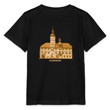 Eisenberg Town Hall Holzland Thuringia - Stanley/Stella MINI CREATOR Kids’ T-Shirt - black - Front - Mikhail (115cm)