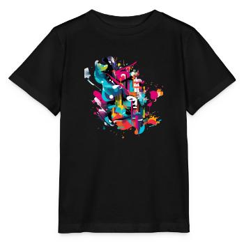 Culture graffiti - T-shirt bio MINI CREATOR Stanley/Stella Enfant - noir - Devant - Mikhail (115cm)