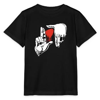 Photographie de cadre à main - T-shirt bio MINI CREATOR Stanley/Stella Enfant - noir - Devant - Mikhail (115cm)