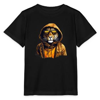 Streetstyle-Leopard | Leoparden-Liebhaber - Stanley/Stella Kinder T-Shirt MINI CREATOR  - Schwarz - Vorne - Mikhail (115cm)