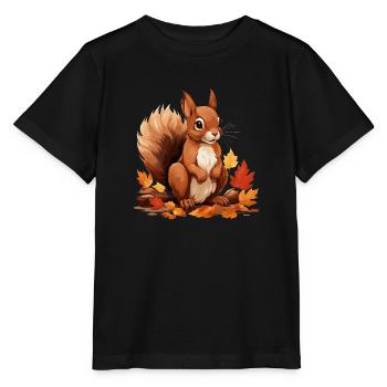 little squirrel - Stanley/Stella MINI CREATOR Kids’ T-Shirt - black - Front - Mikhail (115cm)