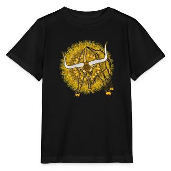 Kaleidoscope Longhorn 2023 12 - Stanley/Stella MINI CREATOR Kids’ T-Shirt - black - Front - Mikhail (115cm)
