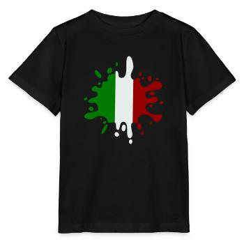 farbklecks italien - Stanley/Stella Kinder T-Shirt MINI CREATOR  - Schwarz - Vorne - Mikhail (115cm)