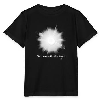 Gehe dem Licht entgegen - Stanley/Stella Kinder T-Shirt MINI CREATOR  - Schwarz - Vorne - Mikhail (115cm)