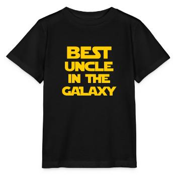 Bester Onkel der Galaxie - Stanley/Stella Kinder T-Shirt MINI CREATOR  - Schwarz - Vorne - Mikhail (115cm)