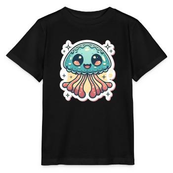 Jellyfish Lover - Stanley/Stella MINI CREATOR Kids’ T-Shirt - black - Front - Mikhail (115cm)