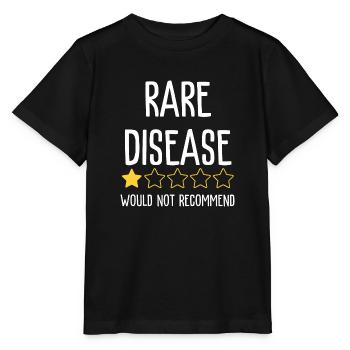 RARE DISEASE - Stanley/Stella MINI CREATOR Kids’ T-Shirt - black - Front - Mikhail (115cm)