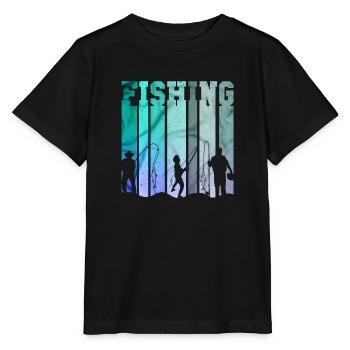 fisch, fisch, angeln, see, meer, angeln, fauna, exotisch - Stanley/Stella Kinder T-Shirt MINI CREATOR  - Schwarz - Vorne - Mikhail (115cm)