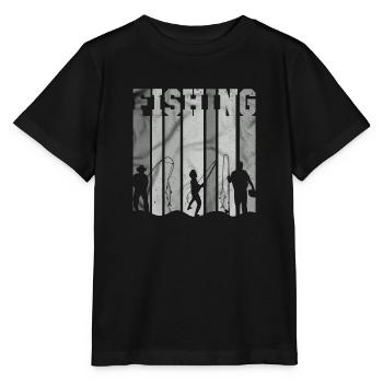 fisch, fisch, angeln, see, meer, angeln, fauna, exotisch - Stanley/Stella Kinder T-Shirt MINI CREATOR  - Schwarz - Vorne - Mikhail (115cm)