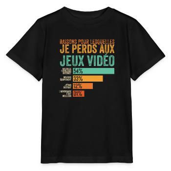 Gamer, ich verliere bei Videospielen - Stanley/Stella Kinder T-Shirt MINI CREATOR  - Schwarz - Vorne - Mikhail (115cm)